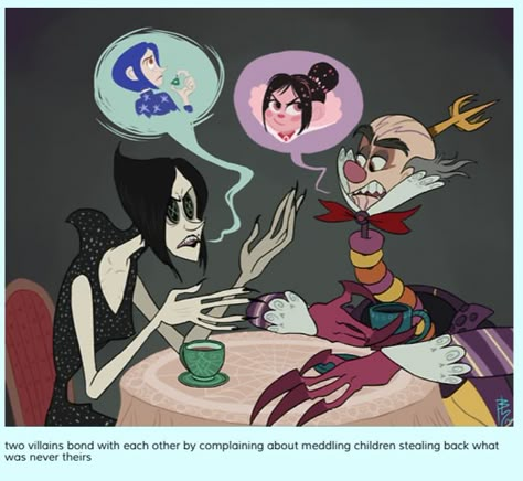 The beldam and king candy by cosmiccanine on tumblr The Beldam Coraline, Chesire Cat Fanart Human, King Candy Fanart, Coraline X Wybie Fanart, Art Refs, The Beldam, King Candy, Coraline And Wybie, Coraline Art