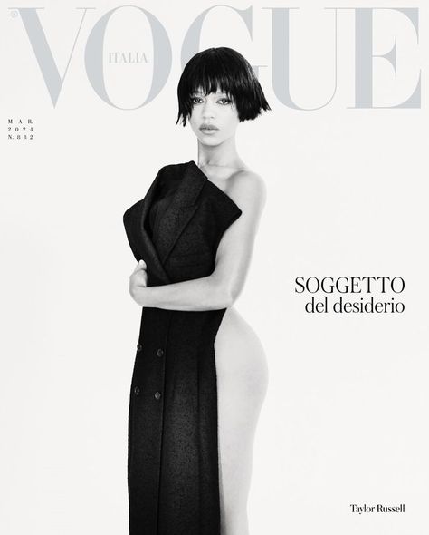 Taylor Russell covers Vogue Italia March 2024 by Paolo Roversi Movie Fashion Outfits, Taylor R, Taylor Russell, Vogue Magazine Covers, Paolo Roversi, Vogue Covers, March 2024, Vogue Magazine, Vogue Italia