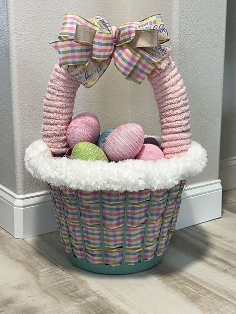 💲Dollar Tree Fanatics Crafts & Decor💲 | Here is my version of the Dollar Tree Easter Basket | Facebook Stackable Easter Eggs From Dollar Tree, Dollar Tree Easter Basket, Easter Baskets For Kids, Easter Crafts Dollar Store, Dollar Tree Easter Crafts, Easter 2024, Crafts Decor, Easter Crafts Diy, Easter Decor