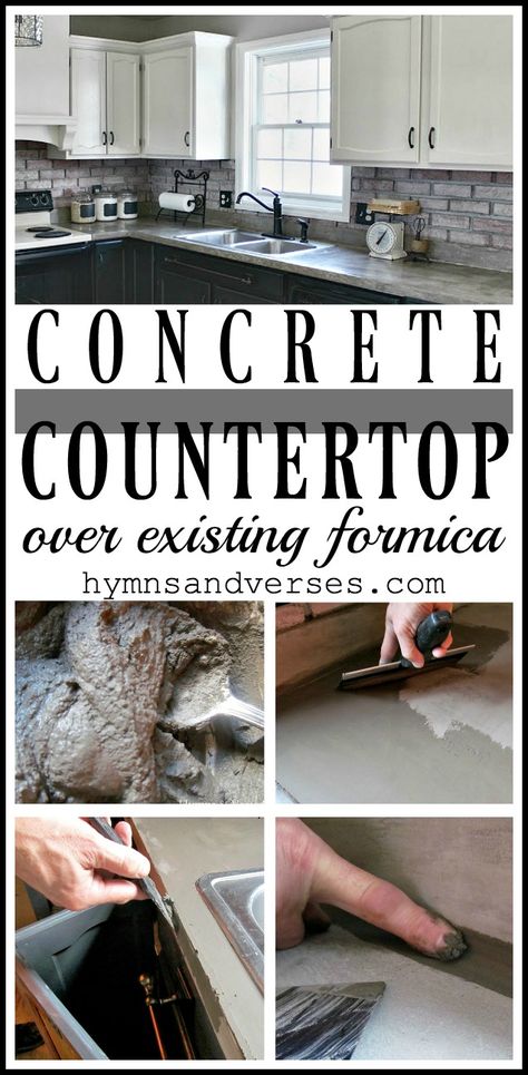 Concrete Countertop Sealer, Diy Concrete Counter, Countertop Makeover, Concrete Countertops Over Laminate, Concrete Countertops Bathroom, Laminate Countertop, White Concrete Countertops, Diy Kitchen Countertops, Concrete Countertop