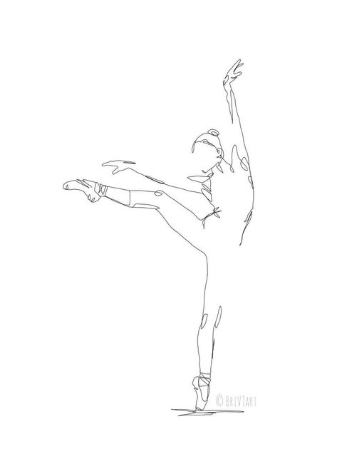 Contemporary Dance Tattoo, Dance Line Art, Dancer Line Art, Nutcracker Embroidery, Dancer Tattoo, Drawing One Line, Dance Tattoo, Business Ideas For Women, Dance Silhouette