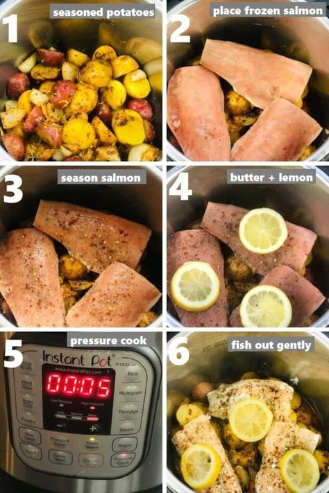 Salmon Recipes Instant Pot, Instapot Frozen Salmon Recipes, Instant Pot Salmon And Potatoes, Instant Pot Salmon And Rice, Instant Pot Frozen Fish, Instant Pot Tilapia, Pressure Cooker Salmon Recipes, Instant Pot Frozen Salmon, Salmon Instant Pot