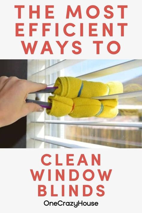 Looking for tips to clean window blinds? Try these clever ideas! Use a dusting glove, feather duster, microfiber rags with DIY cleaner, and more tips! #windows #windowblinds #cleaningtips #cleaninghacks #diycleaner Cleaning Wood Blinds, Clean Blinds, Clean Window Blinds, Diy Household Cleaners, Clean Window, Cleaning Windows, Holiday Cleaning, Cleaning Printable, Horizontal Blinds