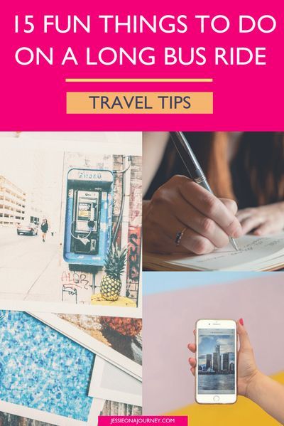 Looking for long bus ride essentials and ideas for staying productive? Check out my top 15 suggestions for things to do on a long bus ride, train journey or flight to keep boredom at bay. // #LongBusRide #TrainJourney #TravelTips #LongFlightTips #BusTrave Bus Ride Essentials, Staying Productive, Travel Wisdom, Itinerary Planning, Destination Ideas, Travel Safety, Bus Travel, Bus Ride, Train Journey