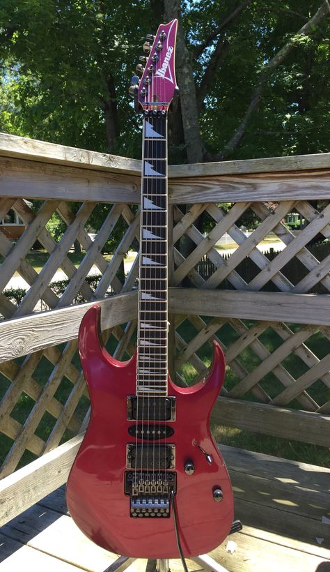 Latest eBay acquisition, 1990 Ibanez RG770 in Grape Ice. Gitar Vintage, Ibanez Rg, Ibanez Az, Ibanez Electric Guitar, Black Ibanez Guitar, Ibanez Az Prestige, Ibanez Guitars, Guitar Obsession, Cool Electric Guitars