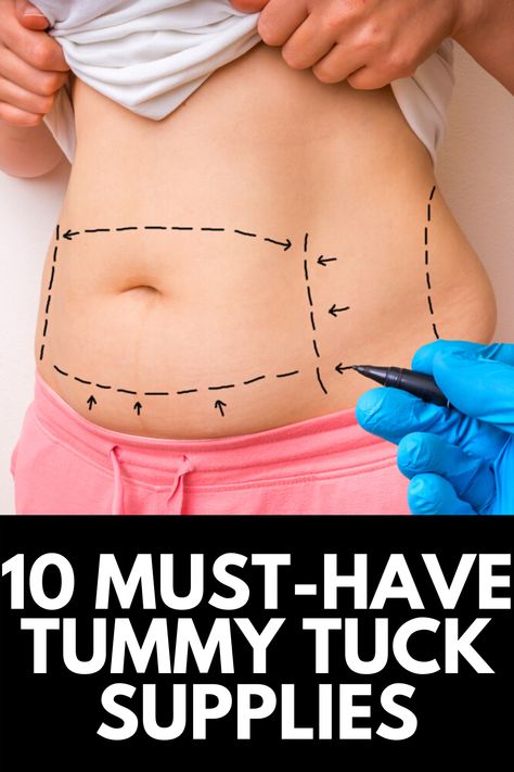 Whether you're considering undergoing a tummy tuck, or you're scheduled for surgery and are trying to prepare for the best recovery, you're in luck! Here, we share 10 must-have tummy tuck supplies for recovery! Read more at MomDot.com! Mommy Makeover Surgery Must Haves, Mommy Makeover Must Haves, Tummy Tucks Post Op, Tummy Tucks Recovery List, Tummy Tucks Recovery Tips, Tummy Tucks Before And After, Mommy Makeover Surgery Recovery, Surgery Prep, Tummy Tucks Recovery