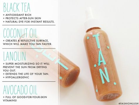 Tanning Oil Recipe, Homemade Tanning Lotion, Tanning Oil Homemade, Diy Tanning Oil, Diy Bronzer, Diy Tanning, Tanning Oils, Tanning Bed Lotion, Tanning Skin Care