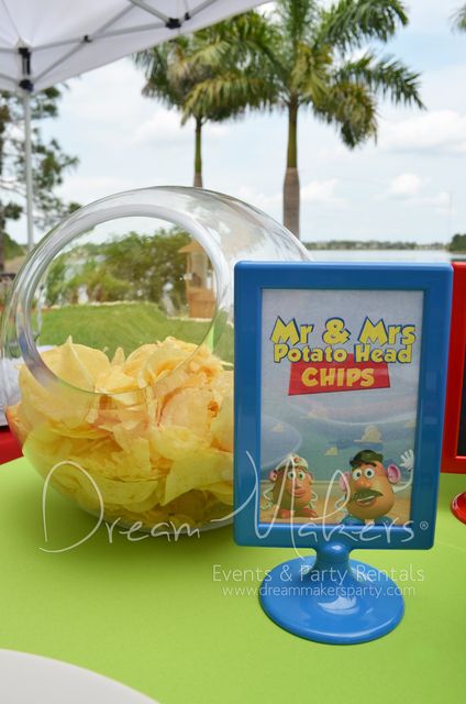 Toy Story Birthday Party Ideas | Photo 21 of 33 | Catch My Party Toys Story Birthday, Toy Story Birthday Party Ideas, Pixar Party, Toy Story Party Decorations, Toy Story Baby, Toy Story Theme, Disney Birthday Party, Toy Story Birthday Party, Potato Head