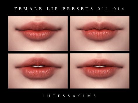 presets + makeup + eyes (sims 4) Sims 4 Cc Flair Leggings, Sims Jaw Presets, Sims4 Presets, Lip Presets, Sim4 Cc, Female Lips, Cc Shopping, Sims 4 Cc Eyes, The Sims 4 Skin