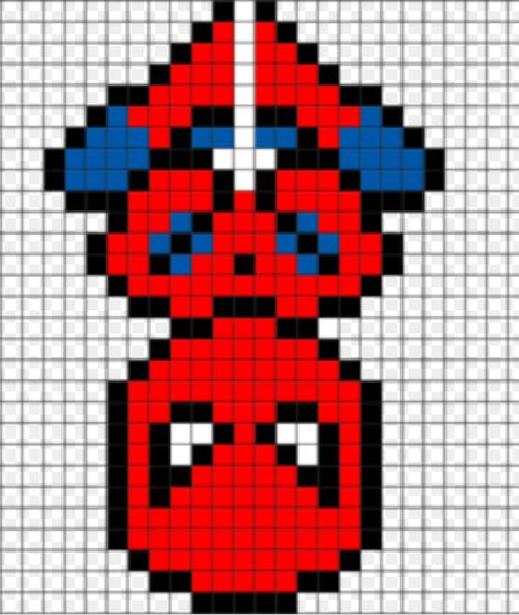 Spiderman Pearl Beads, Spiderman Perler Bead Patterns, Disney Pixel Art Easy, Spider Man Perler Beads, Spiderman Pixel Art, Melty Bead Designs, Piskel Art, Spiderman Drawing, Capa De Caderno Personalizada