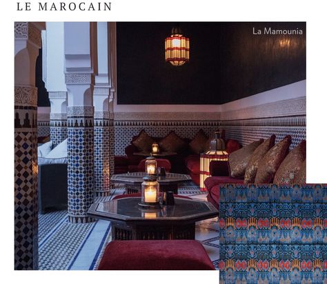 Bistro Design, Riad Marrakech, Restoration Hardware Style, La Mamounia, Arabic Decor, Moroccan Interiors, Dream House Rooms, Hotel Interiors, Cafe Interior Design