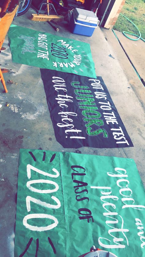 pep rally posters Senior Powderpuff Posters, Posters For Pep Rallys, Senior Class Posters Pep Rally, Homecoming Pep Rally Poster Ideas, Pep Assembly Posters, Prep Rally Ideas, Junior Posters Pep Rally, Senior Posters High School Pep Rally, Junior Pep Rally Posters