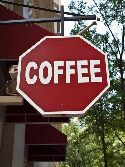 I know a few people whole would put this right in their kitchen. Kaffe Humor, Coffee Talk, Coffee Obsession, Stop Sign, Coffee Cafe, Coffee Love, Coffee Quotes, Coffee Humor, Coffee Art