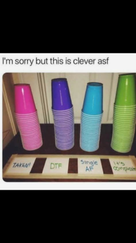 I guess I’ll be taking all of the light blue cups... Birthday Party Cup Games, Guess The Drink Game, Party Cup Games, Rager Party Ideas, 18th Birthday Game Ideas, Project X Party, Teen Party Games, Home Party Games, Fun Drinking Games