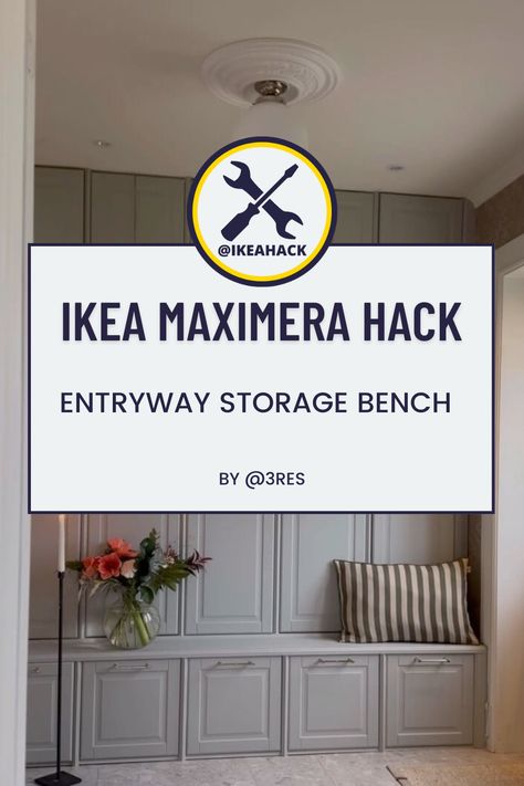 Ikea Shoe Bench, Ikea Maximera, Entryway Storage Bench, Ikea Shoe, Ikea Living Room, Entryway Bench Storage, Entryway Storage, Entryway Organization, Bench With Shoe Storage