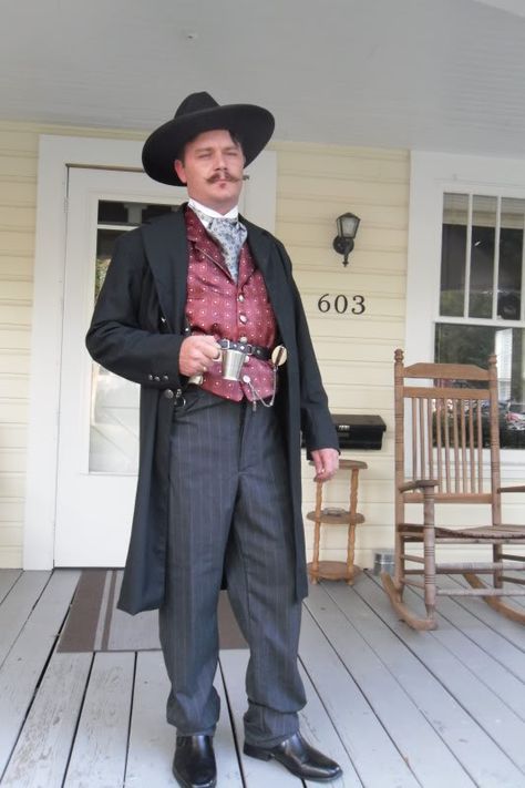 Possibility for Robert's costume Wild West Sheriff Costume, Doc Holliday Costume, Doc Holiday Costume, Tombstone Costume, Big Nose Kate, Panto Costumes, Old Skool Outfit, Mens Shorts Pattern, Vans Old Skool Outfit