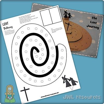 Lent Walk Lent Art Projects, Lent Activities For Kids Catholic, Third Grade Lesson Plans, Holy Week Activities, Lenten Activities, Holy Saturday, Children's Church Crafts, Lenten Season, Catholic Education