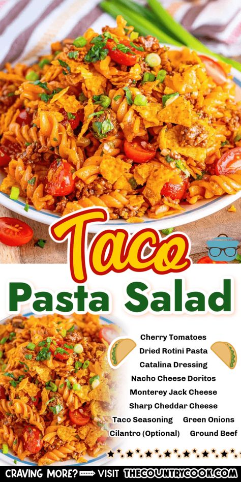 Doritos Pasta Taco Salad, Taco Noodle Salad, Easy Taco Pasta Salad, Taco Pasta Salads, Dorito Taco Pasta Salad, Doritos Taco Pasta Salad, Taco Pasta Salad With Doritos, Pasta Taco Salad Recipe, Taco Pasta Salad Recipes