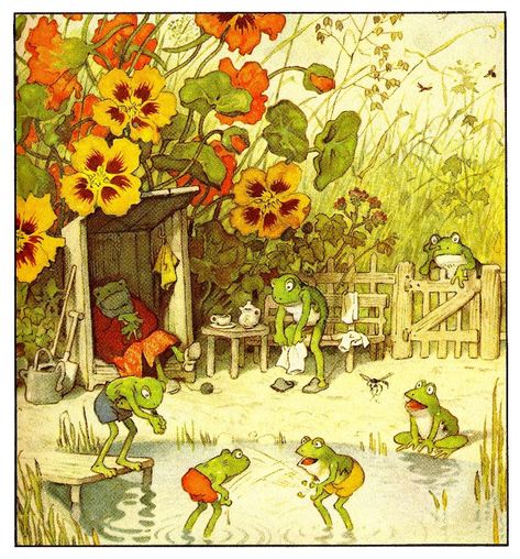 Fritz Baumgarten  (1883-1966)  —  (829x890) Fritz Baumgarten, Frosch Illustration, Frog Illustration, Frog Art, Frog And Toad, Art And Illustration, Childrens Illustrations, Children's Book Illustration, Book Illustration