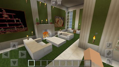 Minecraft Lounge Ideas, Lounge Room Minecraft, Lounge Minecraft, Minecraft Lounge Room, Mc Interior, Minecraft Tricks, Real Life Minecraft, Gaming Room Bedroom, Tower Interior