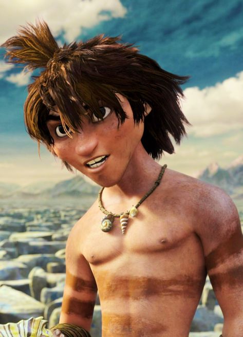 Chris Sanders, The Croods, Second Star To The Right, Dreamworks Characters, Male Cartoon Characters, Funny Characters, Fictional Character Crush, Guy Gifs, Cartoon Man