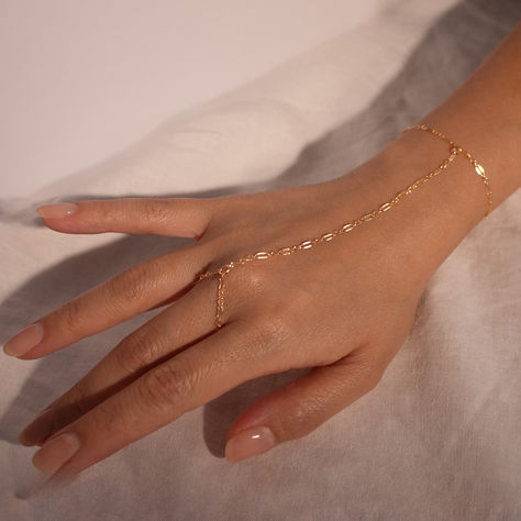 14K gold filled hand chain ring bracelet slave chain rings bracelets best gift for her gold filled bracelet Hand Chain Bracelet Gold, Bracelet Ring Chain, Hand Ring Bracelet, Chain Ring Bracelet, Finger Ring Bracelet, Hand Bracelet With Ring, Hand Bracelets, Beading Bracelets, Hand Chain Bracelet