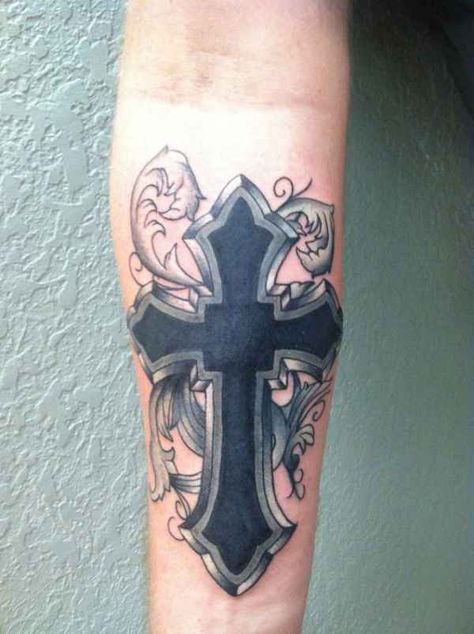 150 Best Cross Tattoos for Men (2020) - Piercings Models Black Cross Tattoos, Cover Up Tattoos For Men, Unique Cross Tattoos, Tato Maori, Celtic Cross Tattoos, Cross Tattoo For Men, Cross Tattoo Designs, Tattoo Cover Up, Tattoos For Black Skin