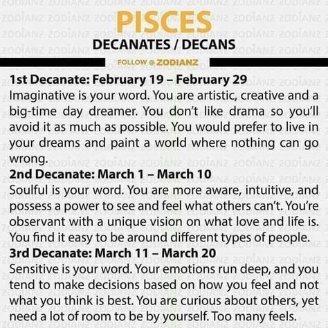 Pisces Decans, All About Pisces, Pisces Fish, Pisces Traits, 11 March, Pisces And Scorpio, Pisces Girl, Pisces And Aquarius, Pisces Quotes