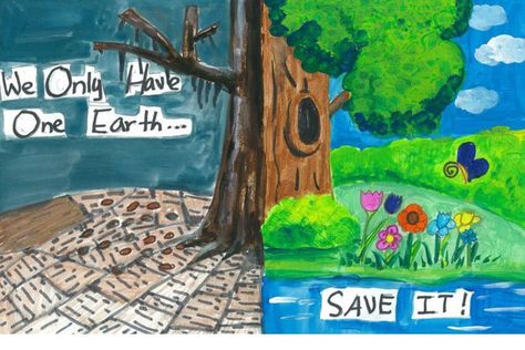 Go Green Posters, Earth Day Slogans, Earth Day Quiz, Earth Posters, Save Earth Posters, Poster Slogan, Earth Day Images, Life On Land, World Population Day