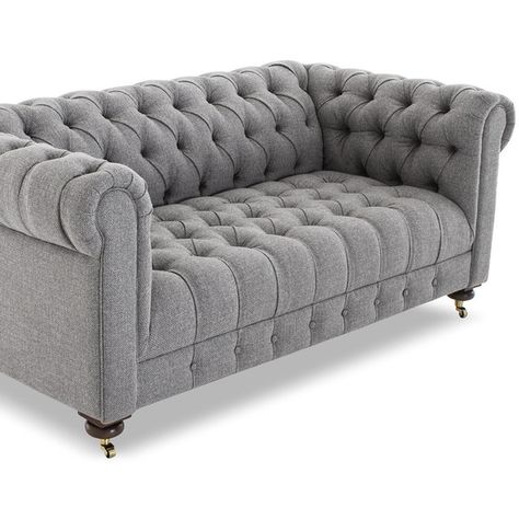 Theo Loveseat | Joybird ($1,999) ❤ liked on Polyvore featuring home, furniture, sofas, tufted couch, tufted love seat, tufted sofa, tufted furniture and tufted loveseat Grey Couch Decor, Sunroom Remodel, Sofa Couch Design, Tufted Couch, Tufted Furniture, Tufted Loveseat, Wooden Sofa Set Designs, Sofa Inspiration, Sofa Bed Design