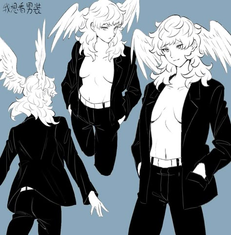 Ryo Devilman Fanart, Anime Priest, Devilman Fanart, Ryo Asuka, Devil Man, Shall We Date, Ethereal Art, Angel Art, Art Poses