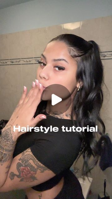 Hairstyle Tutorial, Slick Hairstyles, Sleek Hairstyles, Curly Hairstyles, Natural Curls, Y2k Aesthetic, Polished Look, Natural Texture, Hair Tutorial