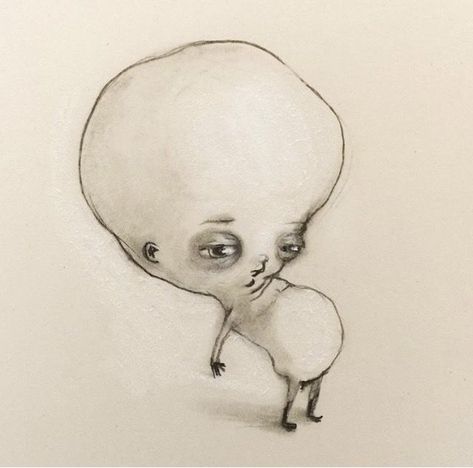 Renee French Baby, Renee French Art, Renee French, Internet Jokes, Weird Drawings, Scary Stuff, Goofy Drawing, French Baby, Feeling Scared