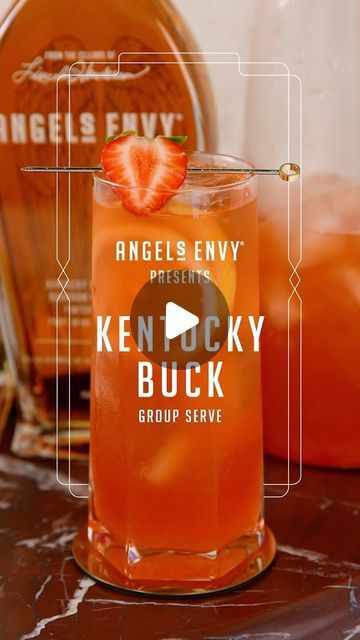 Angel's Envy on Instagram: "Prep for July 4th with friends and this summery cocktail – the Kentucky Buck.

Combining Angel’s Envy Bourbon with seasonal strawberries and refreshing ginger beer makes this a warm weather crowd favorite. This recipe makes enough for 5.

- 10 oz Angel’s Envy Bourbon Finished in Port Barrels
- 2.5 oz fresh lemon juice
- 4 oz strawberry syrup
- 15 oz ginger beer

(1) Combine all into a large pitcher. 
(2) Add ice and give it a light stir. 
(3) Serve with fresh strawberries and wedges of lemon." Strawberry Syrup, How To Make Beer, Fresh Strawberries, Ginger Beer, Drink Up, Fresh Strawberry, Fresh Lemon Juice, Lemon Juice, July 4th