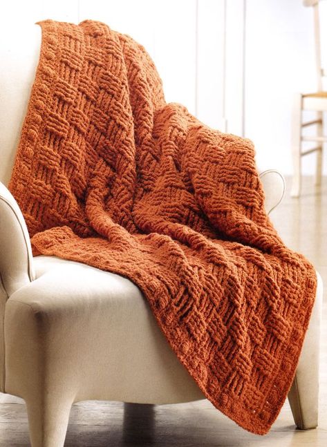 Autumn Blanket Crochet, Orange Crochet Blanket, Weave Crochet Blanket, Autumn Crochet Blanket, Basket Weave Crochet Blanket, Crochet Block Stitch, Crochet Alpaca, Crochet Blanket Border, Basket Weave Crochet