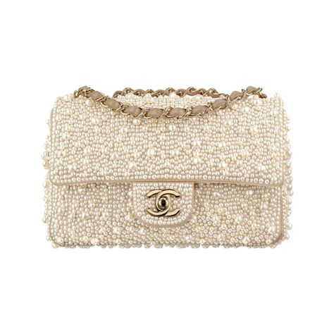 Flap Bag in Ivory, Chanel $14200 Luxury Designer Evening Bags, Chanel Pearl Bag, Chanel Clutch, Chanel Pearl, Red Chanel, Chanel Pearls, Chanel Flap Bag, Cheap Handbags, Burberry Handbags