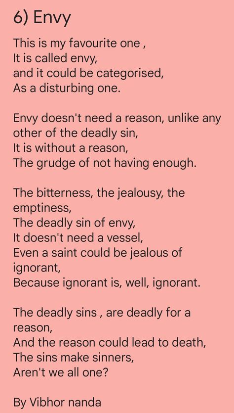 Sin of envy, seven deadly sins Envy Sin, Sin Of Envy, Heavenly Virtues, Igcse Art, Psychology Notes, Healing Journaling, Poetic Quote, Art Help, Ties That Bind