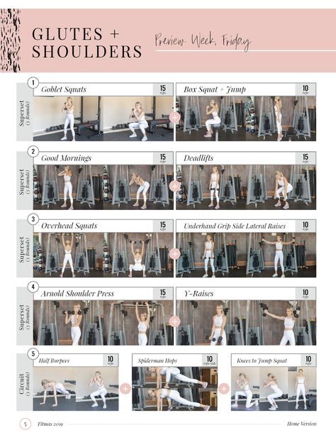 Lauren Gleisberg Workouts, Glute And Shoulder Workout, Upper Body Women, Fitmas Challenge, Circuit Exercises, 6 Week Workout Plan, Week Workout Plan, 6 Week Workout, Weight Training Plan