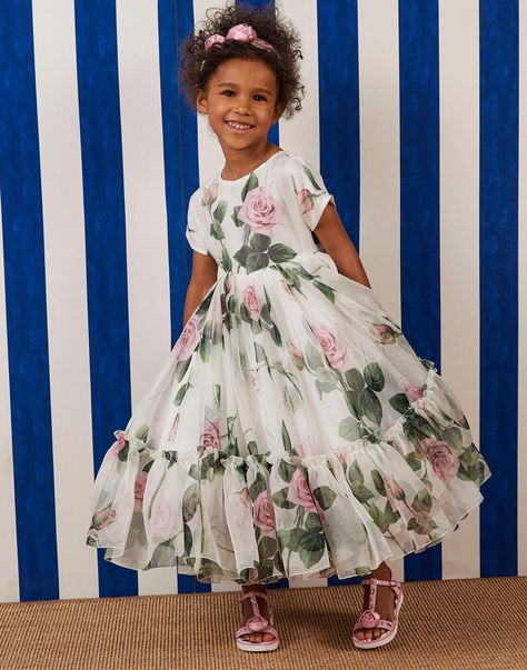 Organza Frock For Baby Girl, Floral Long Frocks For Kids, Floral Frocks For Kids, Organza Kids Frock, Organza Baby Frocks, Organza Floral Long Frocks, Dresses Long Frocks, Kids Long Frocks Design, Baby Long Frocks Designs