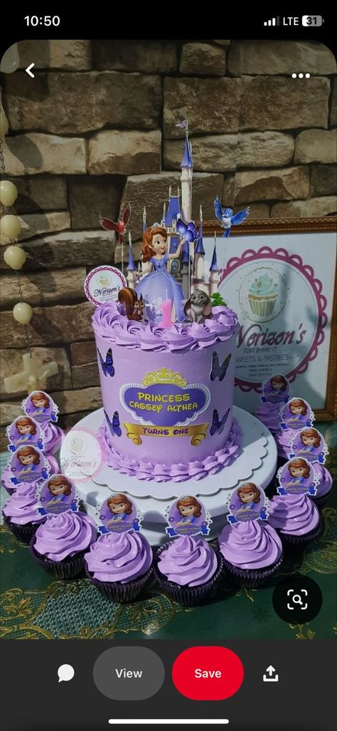 Sofia First Cake, Sophia Cake Ideas, Princess Sofia Cake Design, Sofia The First Birthday Cake Ideas, Sofia The First Party Ideas, Sofia The First Birthday Party Cake, Sofia Cake Ideas, Sofia Theme Birthday Party Decorations, Sophia Cake Design