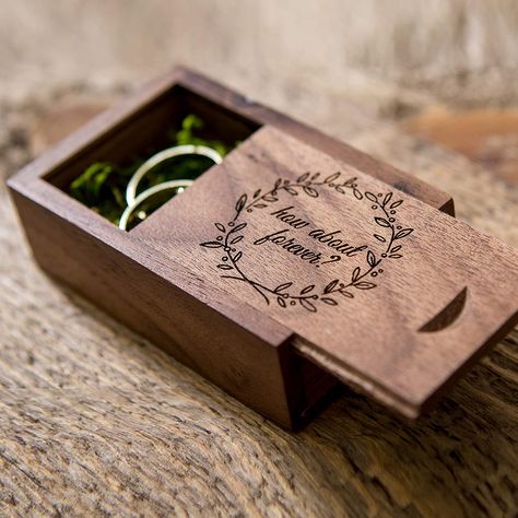 Small Wedding Rings, Ring Pillow Alternatives, Wood Ring Box Wedding, Wedding Ring Bearer Boxes, Ring Bearer Gifts, Wood Ring Box, Wooden Ring Box, Ring Bearer Box, Ring Pillow Wedding