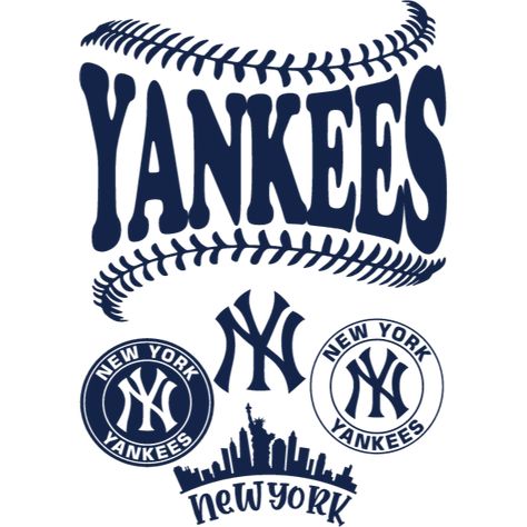 Yankee Wallpaper, Baseball Printables, Major League Baseball Logo, Yankees Wallpaper, Ny Yankees Logo, Yankees Baby, New Era Yankees, New York Yankees Logo, Yankees Logo