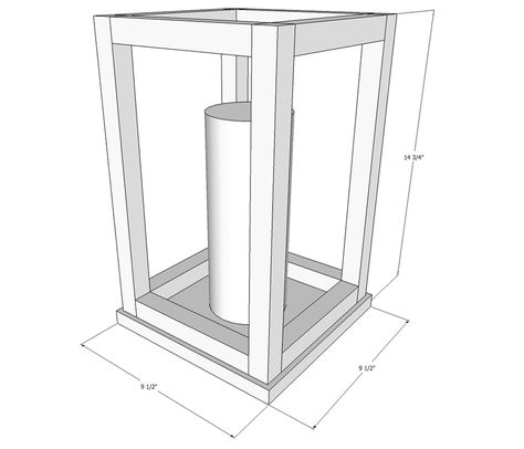 A diagram showing the measurements for a DIY Wooden Lantern. Wedding Reception Centerpieces Diy, Wood Lantern Diy, Diy Wooden Lantern, Wooden Lanterns Diy, Wood Lantern Centerpiece, Lantern Pattern, Lantern Diy, Wooden Lantern, Diy Wedding Reception