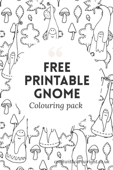 Free Gnome colouring pack - Craft with Cartwright Gnome Coloring Pages, Mindfulness Colouring, Gnome Pictures, Adult Colouring Printables, Valentine Gnome, Printable Valentine, Free Adult Coloring Pages, Printable Adult Coloring Pages, Adult Coloring Book Pages