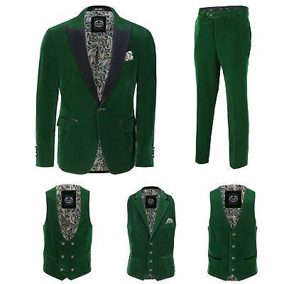 ((Shoulder to End of Cuff) Trouser Size . Beautiful Paisley Print Lining Interior with Pockets. Features Classic Black Satin Peak Lapels. Jacket Size To Fit Chest. to End of Jacket) Sleeves. (UK) Jacket Length. Men Waistcoat, Suits Men, Dinner Jacket, Tuxedo Blazer, Slim Fit Blazers, Green Blazer, Tuxedo Jacket, Wedding Suits Men, 3 Piece Suits