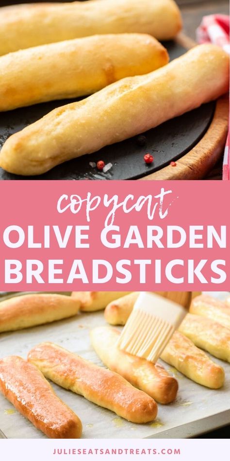 Olive Garden Breadsticks that are light fluffy and brushed in a garlic butter topping. These are just like the restaurants but you can make them at home. You'll love these homemade breadsticks! #olivegarden #breadsticks Copycat Olive Garden Breadsticks, Olive Garden Breadsticks, Homemade Breadsticks, Breadsticks Recipe, Copycat Olive Garden, Bread Sticks Recipe, Bread Sticks, Italy Food, Diy Recipe