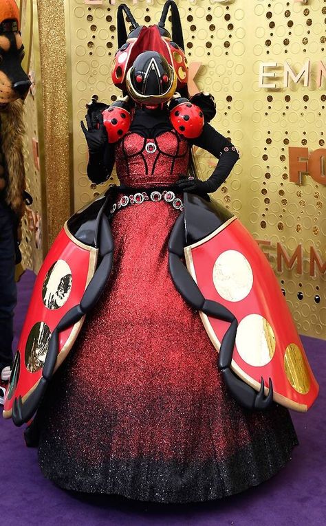 Singers Costumes Ideas, 2019 Red Carpet, Bug Costume, Singer Costumes, Ladybug Dress, Crazy Dresses, Ladybug Costume, The Masked Singer, The Ladybug