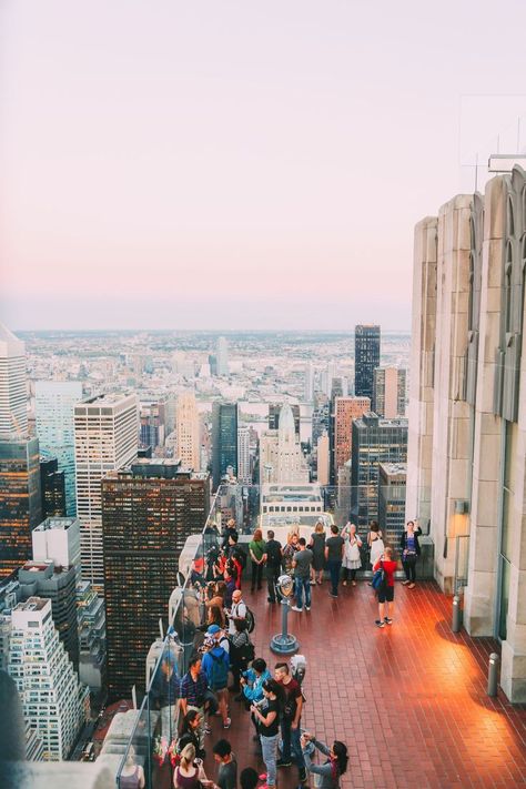 Top Of The Rock In New York City! Full Time Explorer NYC | New York City | USA | United States America | Travel | Honeymoon | Backpack | Backpacking | Vacation | Budget | Off the Beaten Path | Trekking | Bucket List | Wanderlust | Things to Do and See | Culture | Food | Tourism | Like a Local #travel #honeymoon #vacation #backpacking #budgettravel #offthebeatenpath #bucketlist #wanderlust #NYC #USA  #America #UnitedStates #NewYork #NewYorkCity City Wallpapers, Sunset City, New York City Travel, Visit New York, Rockefeller Center, City New York, Nyc Trip, Manhattan New York, Wallpapers Iphone