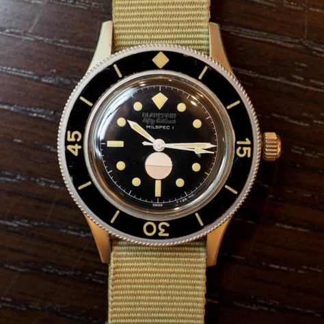 Check Out this Comprehensive Collection of Vintage Fifty Fathoms Dive Watches at the Blancpain Boutique in New York | WatchTime - USA's No.1 Watch Magazine Fifty Fathoms Blancpain, Vintage Dive Watches, Blancpain Fifty Fathoms, Lux Watches, Fifty Fathoms, Gold Pocket Watch, Silver Pocket Watch, Men's Vintage Watch, Watch Winder