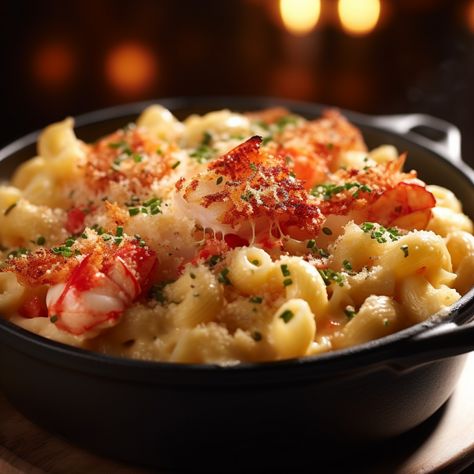 Lobster Mac And Cheese Recipe Best, Lobster Nachos, Flemings Steakhouse, Lobster Mac And Cheese Recipe, Lobster Mac N Cheese, Lobster Mac N Cheese Recipe, Mac And Cheese Healthy, Spiral Noodles, Cheese Bites Recipe